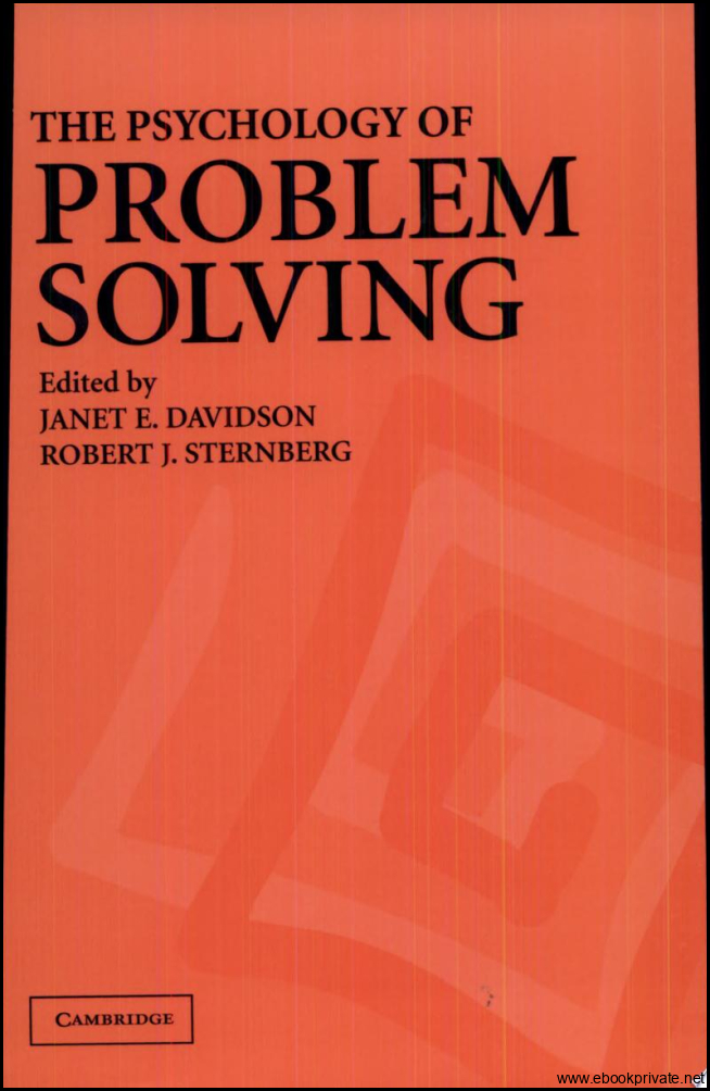 The Psychology of Problem Solving